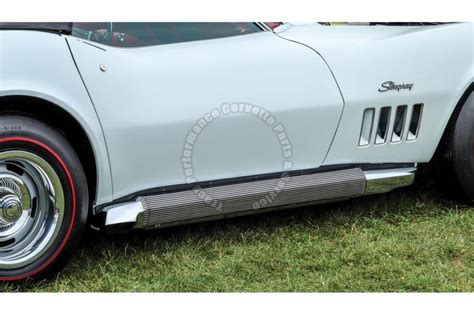1968 1982 Corvette Side Exhaust Covers Chrome Gm 3972591 3972592 Shield