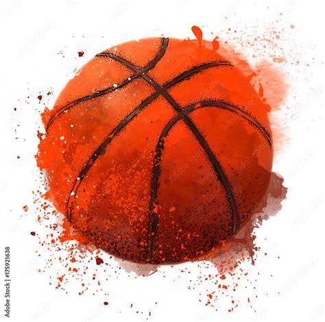 Abstract Basketball Vector Illustration Stock Vector Adobe Stock