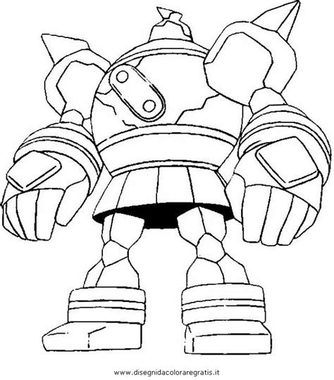 Disegno pokemon_golurk_golemastoc personaggio cartone animato da colorare