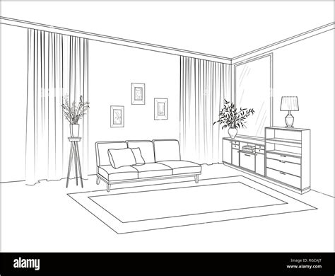 Interior Design Living Room Illustration Living Room Home