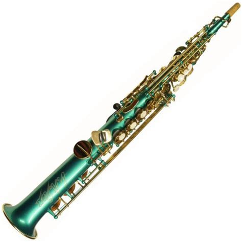 LA Soprano Saxophone Bb soprano sax straight Green lacquer
