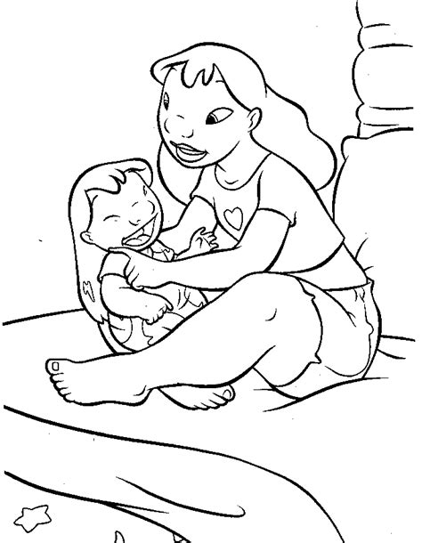 Lilo And Stitch Coloring Page Coloring Home