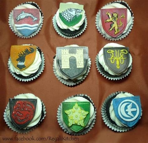 Game Of Thrones Sigil Cupcakes
