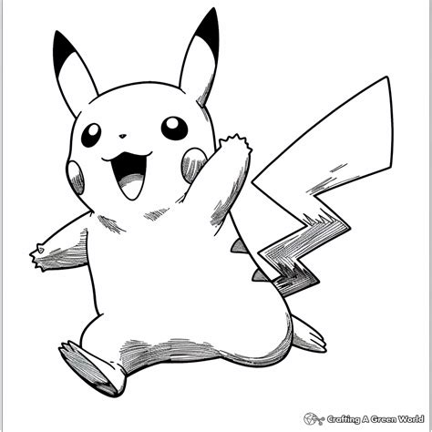 Pikachu Coloring Pages Free Printable