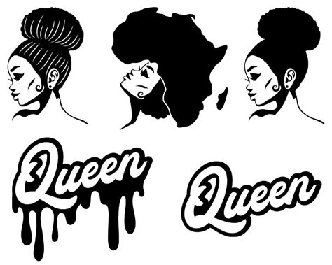 Afro Woman Svg Afro Girl Svg Afro Queen Svg Afro Lady Svg Etsy