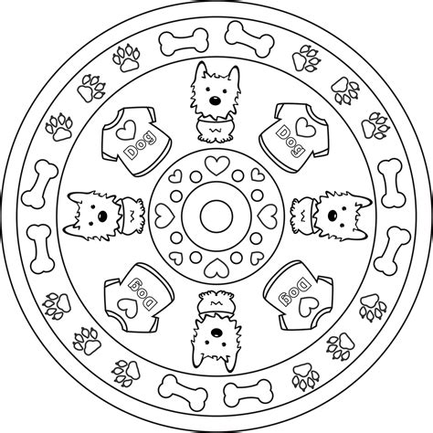 Also you can search for other artwork with our tools. Mandala Westie | Coloring pages, Mandala, Westies