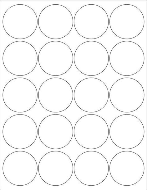 2 Inch Circle Label Template Luxury 2 Inch Round Labels Stickers 5