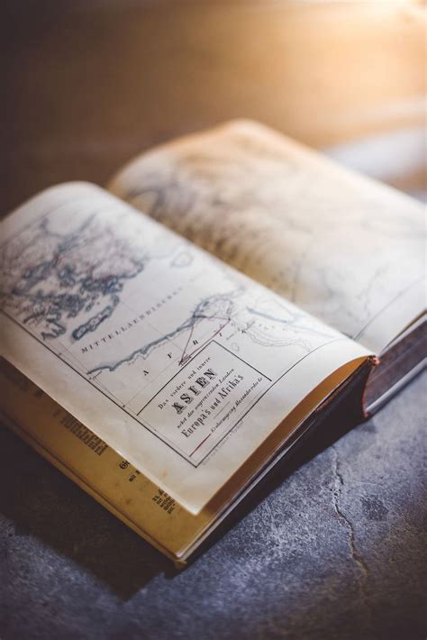 Hd Wallpaper Photo Of Opened Book Opened Book Map Atlas Vintage