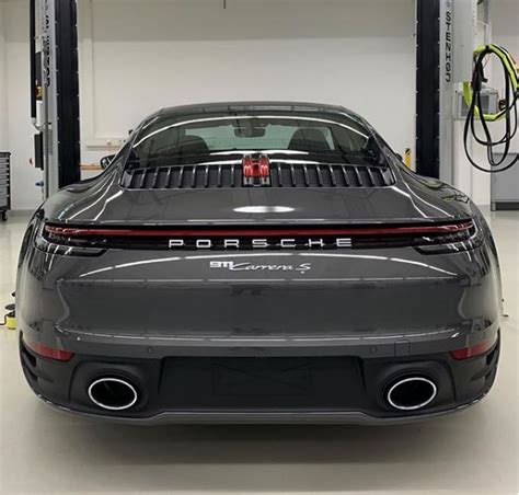 Agate Grey 2020 Porsche 911 Looks Understated In Real World Photo