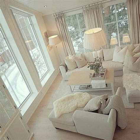 Pin By Peaceful Mind On Cozy Comfy Romantic Living Room Cream Living