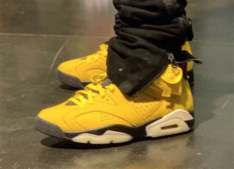 Travis Scott Air Jordan 6 Yellow Cactus Jack Release Date Sbd