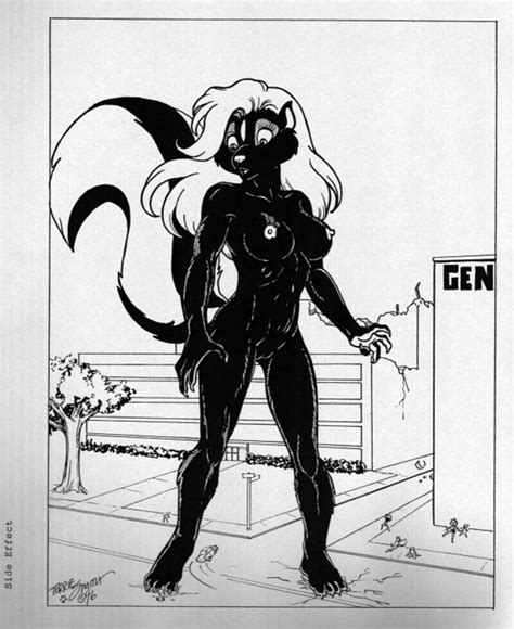 Rule 34 1990s 1996 20th Century Anthro Black And White Black Fur Breasts Female Furry Giantess