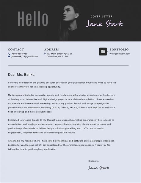 effective cover letter templates   customize