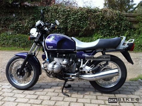 The bike was converted from a cruising to a cafe racer. 1993 BMW R100R Classic. (247)