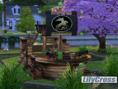 Create For Sims 4 Pirate Ship Base Game Recolor Found In Tsr Category
