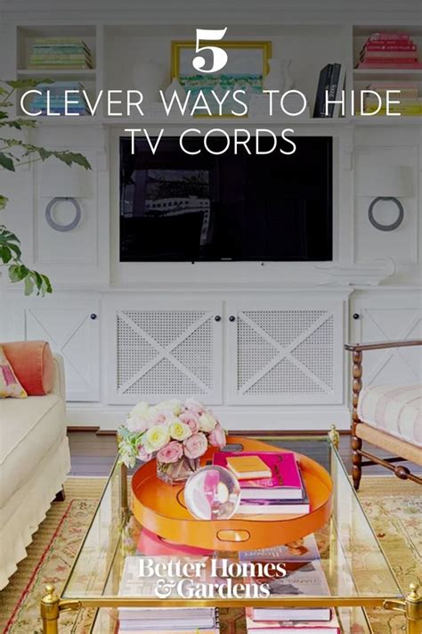 5 Clever Ways To Hide Tv Cords Hide Tv Cords Hidden Tv Tv Cords