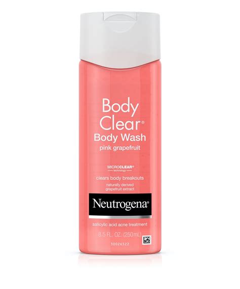 I recommend washes for body acne because they can be easily incorporated in a person's shower routine, says dr. Pink Grapefruit Body Wash Formulated with Salicylic Acid ...