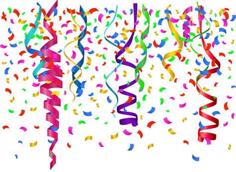 Happy Birthday With Confetti Clip Art Image Clipartix