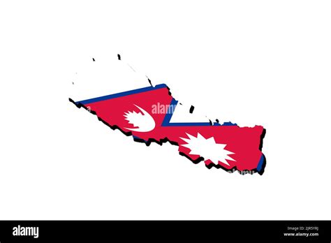Nepal Map Flag Cut Out Stock Images And Pictures Alamy