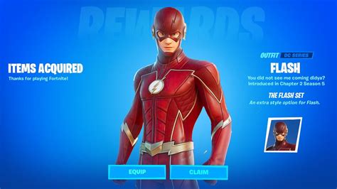 How To Get The Flash Skin For Free In Fortnite Flash Cup Youtube