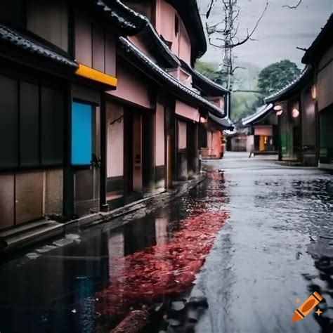 Rainy Day In Japan On Craiyon