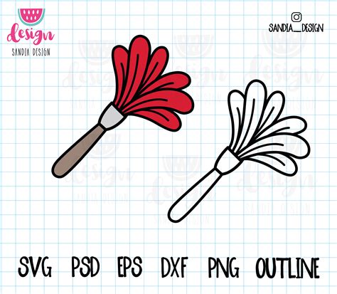 Doodle Duster Svg Png Psd Outline Personal And Comercial Etsy New Zealand