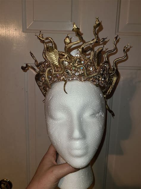 Medusa Headpiece Gorgon Headpiece Gorgeous Halloween Or Cosplay Piece By Blastfrompasttoys On