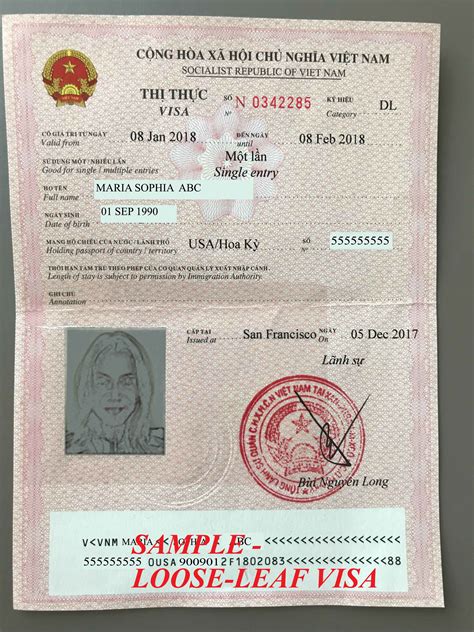 How To Complete Vietnamese Visa Application Form Visa