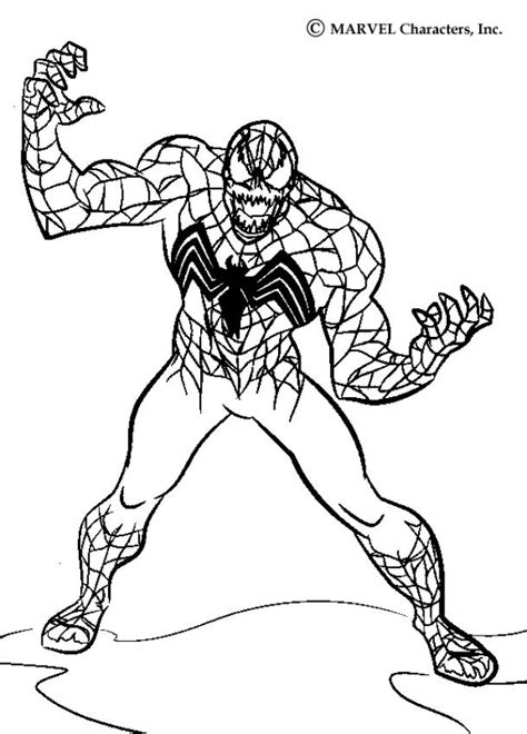 Venom Para Colorear E Imprimir