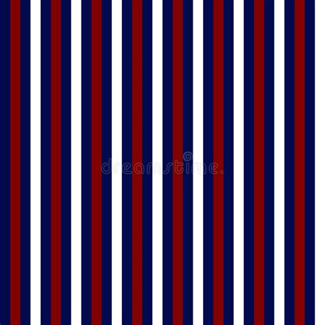 Red White And Blue Stripes Seamless Pattern Stock Vector