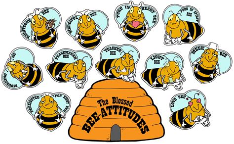 The Blessed Bee Atitudes Post And Present Activity For Sharing Time