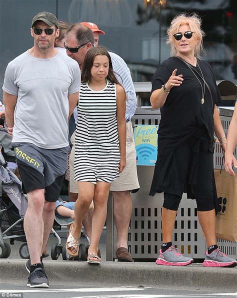 Hugh Jackman Gives Daughter Ava A Piggy Back In Bondi Daily Mail Online