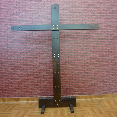 200125cm Wooden Sex Cross Bondage Furniture Timber Binding Torture Device Adult Game Tools