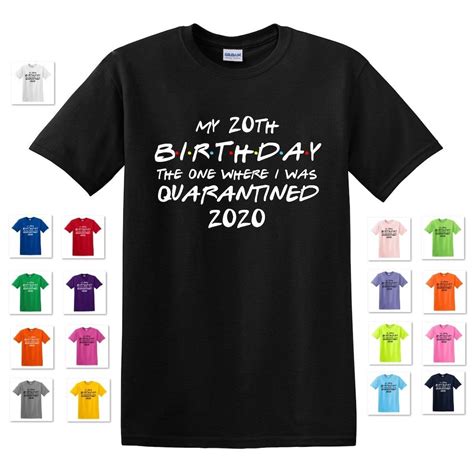 My 20th Custom Birthday The One Where I Was Quarantined 2020 Etsy