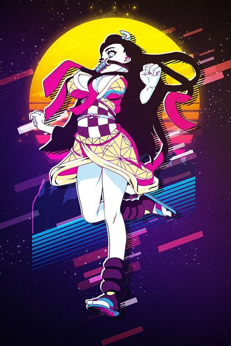 Nezuko Waifu Poster By 80sretro Displate Otaku Anime Anime