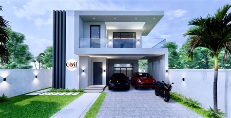 Sq M Two Storey House Design Plans M X M With Bedroom