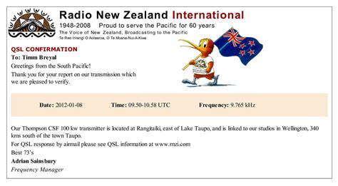 South East Asia Dxing Radio New Zealand International
