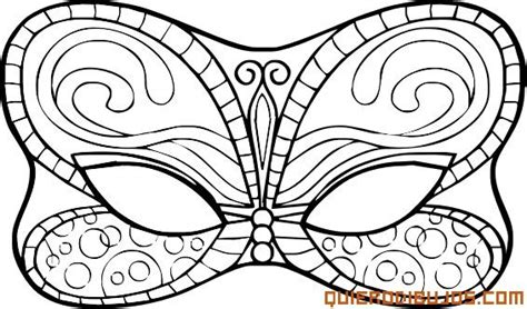 Antifaz De Mariposa Para Niña Imagui Carnival Coloring Mask