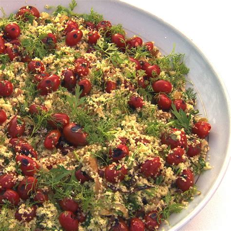 Set the lemon zest aside to toss with the salad later. Couscous with grilled cherry tomatoes and fresh herbs ...