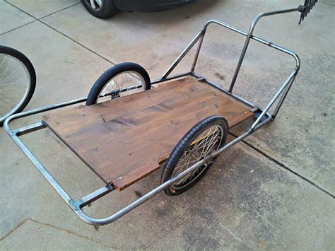 Hi i just created my own bike trailer this winter. Homemade flatbed bicycle trailer : bicycling