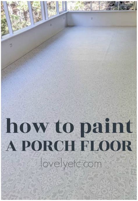 How To Paint The Most Beautiful Porch Floor Ever Porch Flooring