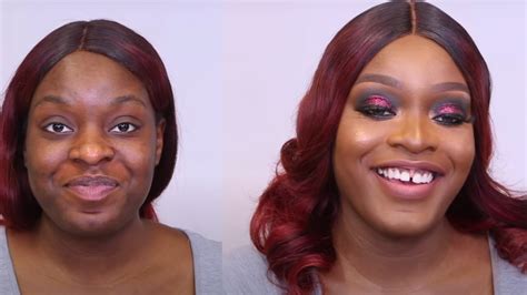 Celebrity Clean Beat Hair And Makeup Transformation Glam Melanin