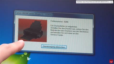 Es gibt allerdings einen trick, mit dem sie das problem beheben können. Canon Pixma B200 Error - Fehler beheben FIX - [mit Video ...