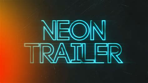Free ae templates stock video footage licensed under creative commons, open source reveal wedding slideshow after effects template. Neon Trailer Title Preview After Effects Template Inspired ...