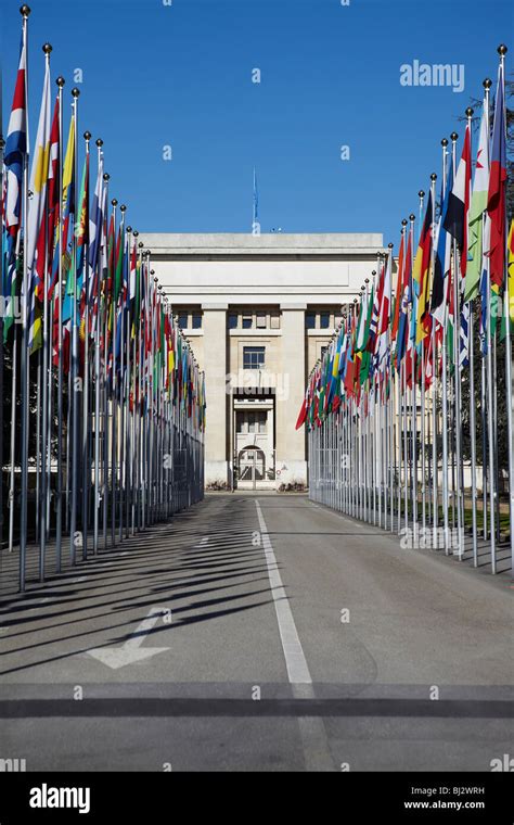 The United Nations European Headquarters Office Building In Geneva