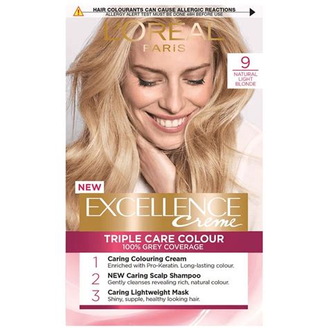 L Oréal Paris Excellence Creme 9 Natural Light Blonde Hair Dye 1 Kit