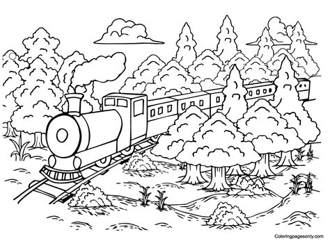 Polar Express Coloring Pages Printable for Free Download
