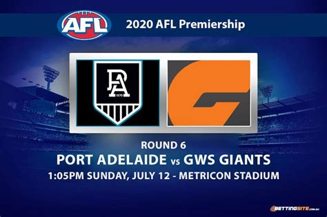 A pair* of port adelaide supporters talking all things pafc! Port Adelaide vs GWS Giants betting tips | AFL 2020 | Round 6