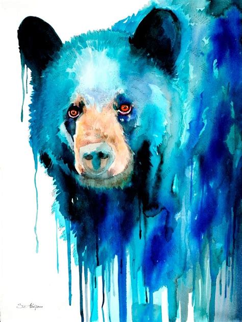 American Black Bear Art Print By Slaveika Aladjova Society6 Black