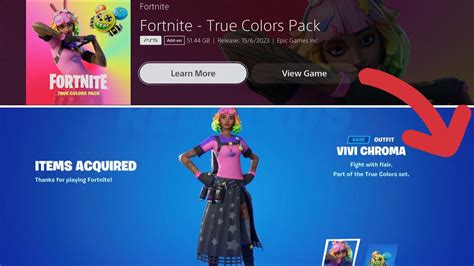 New Free True Colors Pack In Fortnite Youtube